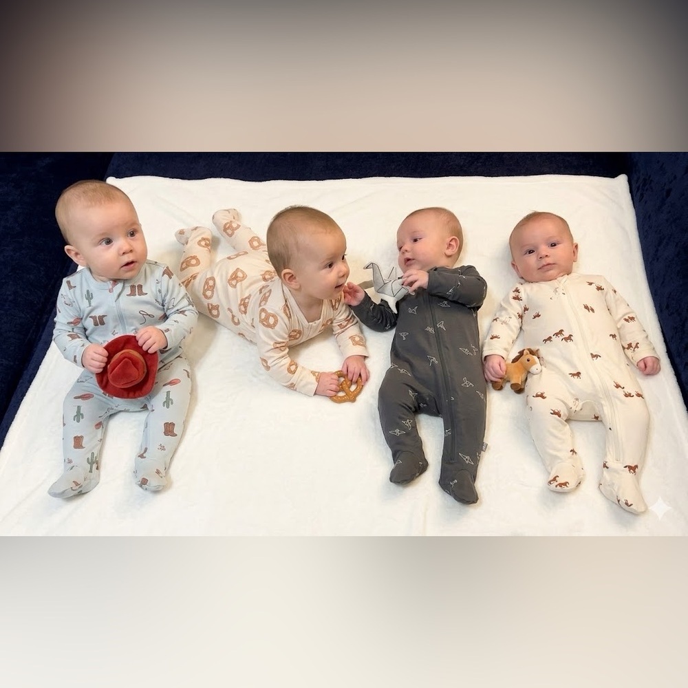 Cozy Animal Print Kids Footie Pajamas